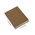 thumbnail image 3 of Heavy-Duty Thick Page Notebook Premium A5 Writing Book Satiny Smooth Paper Wireless Binding Matte Cover Office Note Pad, Brown, JKODE, 3 of 6