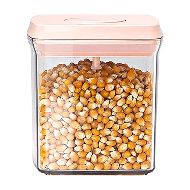 Miscellaneous Grains Barley Noodle Storage Jar Nut Candy Dry Storage Jar Transparent Buckle Dry Storage Jar