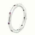 thumbnail image 3 of Sterling Silver Stackable Expressions Pink Tourmaline Ring Size 10, 3 of 3