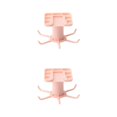 thumbnail image 3 of Maytalsory 1/2/3/5 Kitchen Hanger Self-adhesive Replacement Solid Color Punch-free 360 Degree Rotatable 6 Claw Detachable Mug Brush Rack Pink 2PCS, 3 of 6