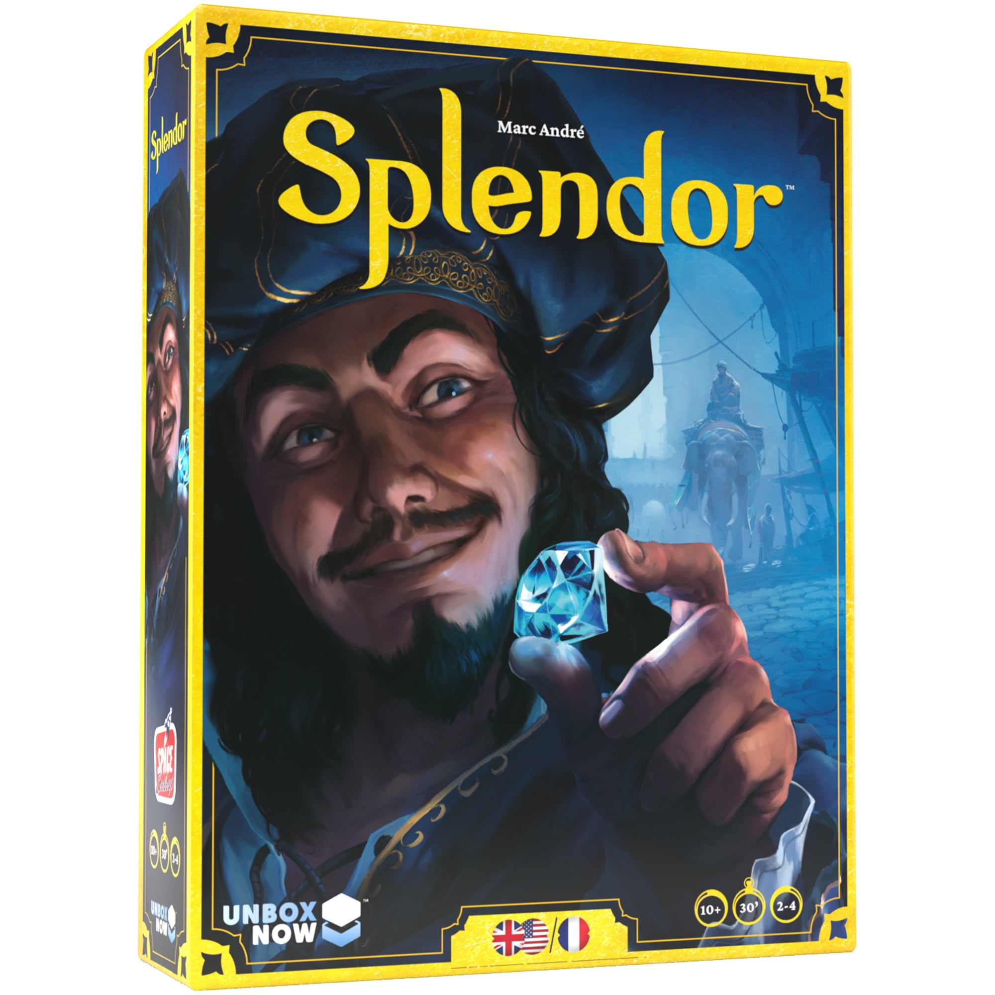 Splendor - Strategic Resource Management Game (Bilingual Version FR/EN) by Space Cowboys, Ages 10+