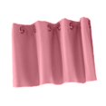 thumbnail image 3 of serony Solid Colored Short Valance Curtains Kitchen Shade Curtain Window Tiers Door Panels Rod Pocket Window Treatment Pink S, 3 of 8