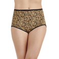 thumbnail image 1 of Vanity Fair Womens Body Shine Illumination Brief, 7, Toffee Leopard Print, 1 of 2