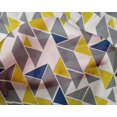 thumbnail image 4 of oneOone Silk Tabby Fabric Parallelogram & Triangle Geometric Printed Craft Fabric BTY 42 Inch Wide, 4 of 4