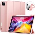 thumbnail image 1 of Case For Ipad Pro 11 2020 (2nd Generation), Ultra-Thin Soft Tpu Back Cover With Pencil Holder, Auto Sleep / Wake Up, For Ipad Pro 11 Inch 2020, Rose Gold, 1 of 7