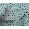 thumbnail image 4 of oneOone Silk Tabby Fabric Stork Bird Printed Fabric 1 Yard 42 Inch Wide, 4 of 4