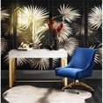 thumbnail image 2 of TOV Furniture Beatrix 22.6" Transitional Velvet Office Swivel Chair in Navy, 2 of 7