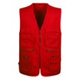 thumbnail image 1 of MYG Men Multi Pocket Camera Outdoor Travelers Fishing Working Photography Vest, 1 of 7