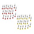 thumbnail image 1 of jinwen 40 Pcs Connecteur à Clip pour Haricots Spatiaux de Pêche, Pivotant, à Bouton-Pression, 1 of 9