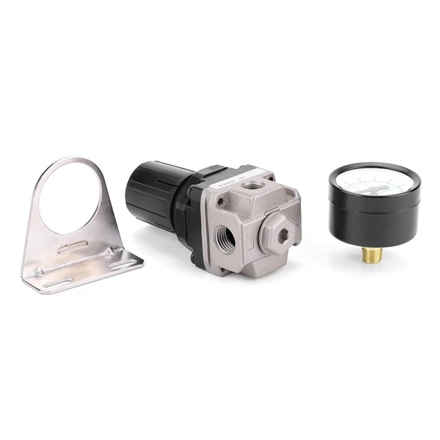Dioche Pneumatic Air Pressure Regulator, Air Compressor Valve, /4 Connection Air Compressor Regulator Valve 4.1cm / 1.61in For Animal Husbandry Balcony