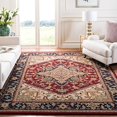 thumbnail image 2 of Safavieh Heritage Collection HG625A Handmade Traditional Oriental Premium Wool Area Rug, 4' x 6', Red, 2 of 5