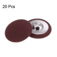 thumbnail image 3 of Unique Bargains 20pcs 34L Fabric Cloth Covered Button 21mm Round Metal Shank Sewing Buttons for Suits Dress Blouses, Caramel, 3 of 5