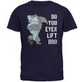 thumbnail image 1 of Muscular Shark Do You Even Lift Bro Workout Gym Rat Mens T Shirt, 1 of 1