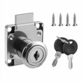 thumbnail image 2 of SDTC Tech Drawer Lock with Keys and Matching Screws for Cabinet / Wardrobe / Cupboard / Office Desk etc. (Cylinder Cam Length 22 mm), 2 of 5