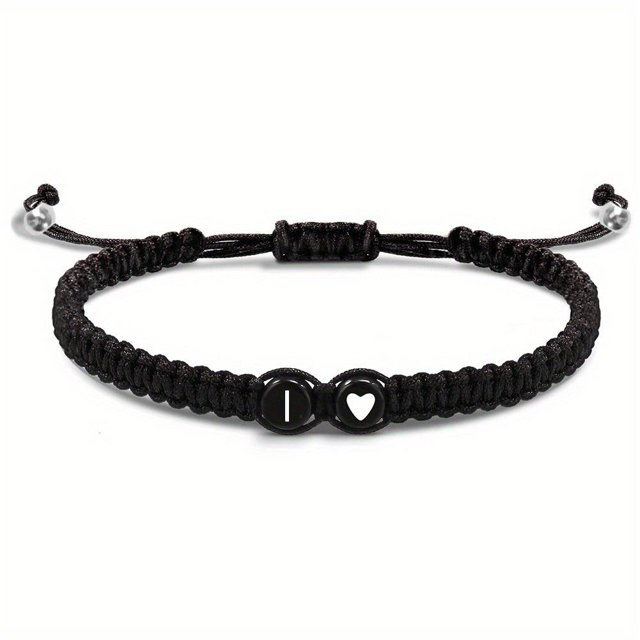 Heart Initial Bracelets 26 Letters Initial Bracelet A-Z Braided Bracelets✨✨ W2M0