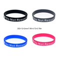 thumbnail image 2 of Decodeary 10Pcs Silicone Bracelet Bracelets Simple Style Rubber Wristband Decoration Black, 2 of 6