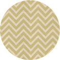 thumbnail image 1 of Ahgly Company Tapis Rond Lavable en Machine Intérieur Transitionnel Jaune Soleil, 5 Pieds Rond, 1 of 7