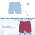 thumbnail image 2 of KAWELL Children's Color Changing Shorts, Boys'Fun Sports Quick-Drying Temperature-Sensitive Color-Changing Swimming Trunks, 2 of 3