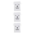 thumbnail image 3 of QualitChoice Portable Cotton Linen Drawstring Closure Bag Bedroom Large Capacity Pouch Sundries Luggage Cargo Laundry Organizer Type 3 3PCS, 3 of 6