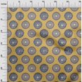 thumbnail image 3 of oneOone Georgette Viscose Gamboge Yellow Fabric Asian Block Craft Projects Decor Fabric Printed by The Yard 42 Inch Wide, 3 of 4
