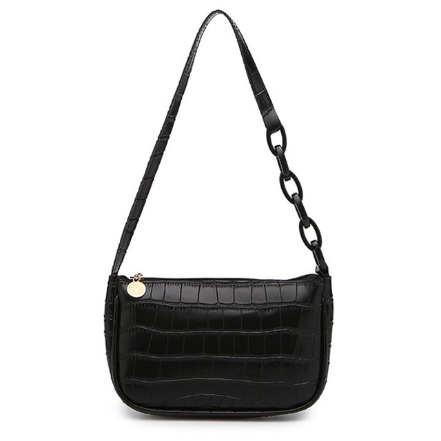 Sac à Bandoulière Classique Rétro en Similicuir à Effet Crocodile pour Femmes