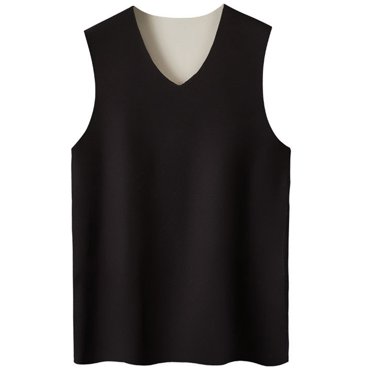 Coofit Men Tank Top Thermal: V Neck Elastic Sleeveless Top Underwear Vest for Winter