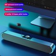 thumbnail image 4 of PEONAVET Bluetooth Audio Bluetooth Audio Laptop Mini Mini Speaker Strip Multimedia Bluetooth Subwoofer with MIC Function, 4 of 9