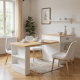thumbnail image 4 of Homy Casa Kitchen Island with Extendable Dining Table and Storage Shelves, 4 of 10