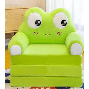 Refurbished Plush Foldable Kids Sofa Backrest Armchair 2 In 1 Foldable Children Sofa Cute Cartoon Lazy Sofa Children Flip Open Sofa Bed For Living Room Bedroom Without Liner Filler