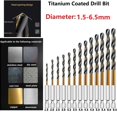 thumbnail image 3 of 1 Pcs HSS High Speed Steel Titanium Coated Drill Bit Set 1/4 Hex Shank 5mm, 3 of 5