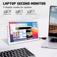 thumbnail image 3 of LESOWN White Small Monitor 7 inch HDMI 1024x600 IPS  LCD Second Screen Display with Speakers for Raspberry Pi Laptop PC, 3 of 13