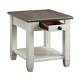 thumbnail image 4 of Lexicon Granby Table d'Appoint en Bois à 1 Tiroir, Blanc Antique, 4 of 6