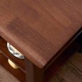 thumbnail image 5 of ACRO Storage Bench Wooden Shoe Bench Rustic Solid Wood Entryway Bench (Brown,23.6"), 5 of 5