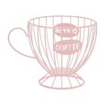thumbnail image 4 of Lipstore Coffee Pod Holder Coffee Capsule Organizer Large Capacity Snack Storage Basket Container for Table Kitchen Hotel Dinning Room Pink, 4 of 8