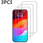 3-Pack iPhone 15 ProTempered Glass Screen Protector