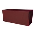 thumbnail image 1 of LA Linen TCpop-fit-72x30x30-BurgundyP17 Nappe Ajustée en Popeline de Polyester 2,23 lbs, Bourgogne, 1 of 1