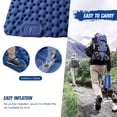 thumbnail image 4 of 2 Person Camping Mat with Air Pillow Portable Air Mattress Waterproof Backpacking Sleeping Pad, 4 of 7