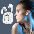 thumbnail image 3 of Transparent Bluetooth Earbuds, Bilateral Stereo, Copper Speaker, 3 of 5