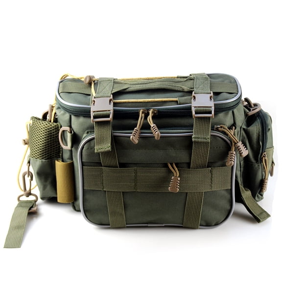 Fishing Tackle Bag Fishing Gear Storage Bag Organizer Waist Bag Messenger Bag Handbag