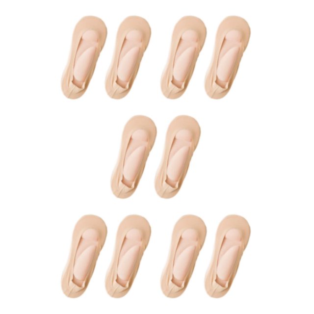 kurtrusly Stylish And Supportive 3D Ankles Socks Fit For Every Foot Skin Color Arch pink 39-42 5Set