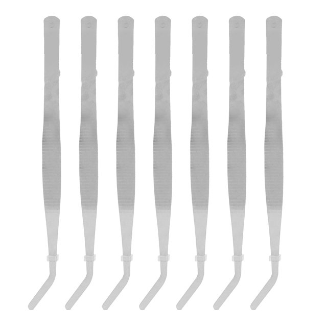 Curved Nippers, Acid Proof Curved Head Design Quality Stainless Steel Garden Tweezers for Kitchen Tool for Electrical Repair