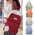 thumbnail image 2 of CNKOO Étudiants Sac à Dos Japonais Style Poignée Portable Sangles Réglables Multi-Poche Rembourré Grande Capacité Filles Adolescente Casual Cartable Scolaire Fournitures Scolaires, 2 of 11