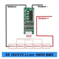 thumbnail image 4 of Carte de Protection de Chargeur Tournevis de Batterie 5S 15A Li-ion Lithium BMS 18650, Protection de Cellule 18V 21V Circuit A20, Longue Durée, 4 of 5