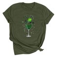 thumbnail image 1 of Dealovy T-Shirts pour Femmes, Manches Courtes, Col Rond, Ample, Graphique, Décontracté, 1 of 2