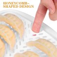 thumbnail image 3 of AURARMLET Microwave Vegetable Steamer Dumpling Steamer Basket PP Refrigerator Compatible White 1Set, 3 of 7