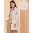 thumbnail image 2 of INSPIRE CHIC Manteau d'Hiver pour Femme à Col Peter Pan, à Simple Boutonnage, 2 of 6