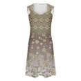 thumbnail image 4 of Penkiiy Robes pour Femmes 2024 Imprimé Marbre Col Rond Décontracté Sans Manches Robe à Bretelles Robe d'Été Babycon Sortie Décontractée Robes de Fête L Jaune, 4 of 5