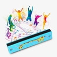 thumbnail image 2 of PVCS Harmonica Musical Instrument Wooden Cartoon Printing Double Rows 16 Holes For Kids Children Music Lover Gift for Kids, 2 of 3