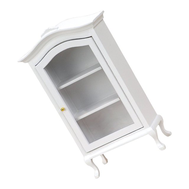 LEEYNEER Miniature Furniture Mini Toys Mini House Storage Cabinet Miniature Model Toy Mini Furniture Simulation Cabinet Bookcase