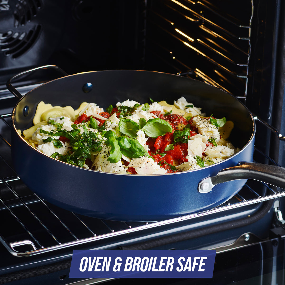 Poêle à sauté profonde Blue Diamond de 5 pintes (4,7 L)